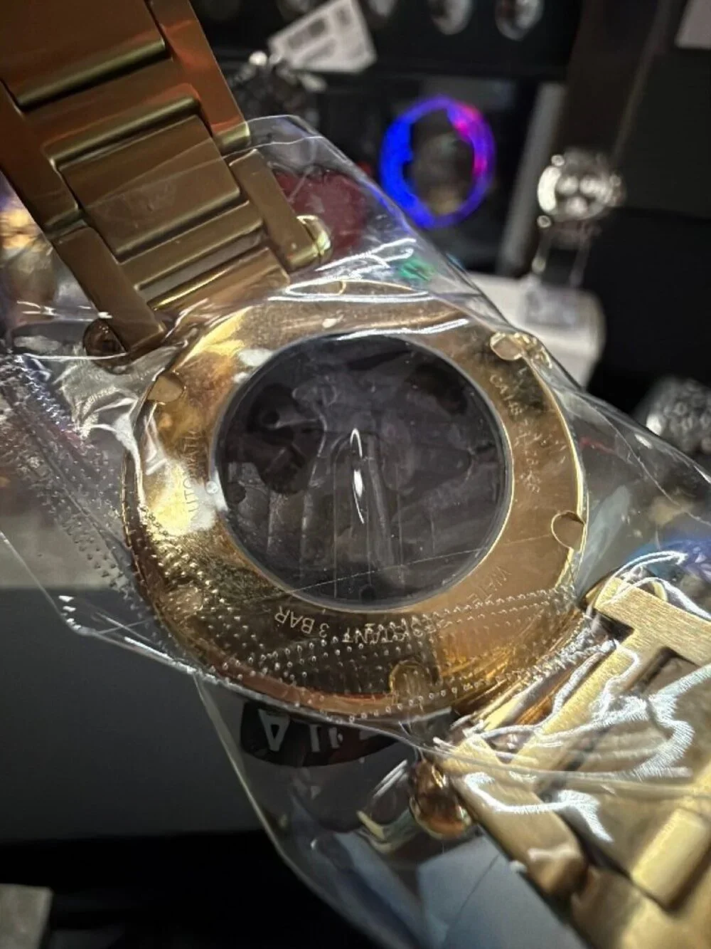 Coach Cary Automatic 34mm Gold Tone Crystal Bezel 14504579 New In Box